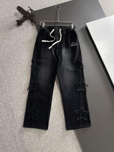 Balenciaga New Fashion Pentagram Tassel Washed Casual Jeans