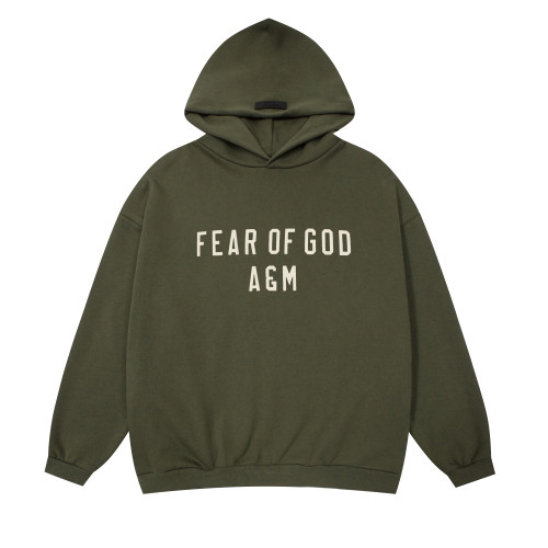 Fear of God Classic Logo Printed Hoodie Couple Fleece Casual Sweatshirt