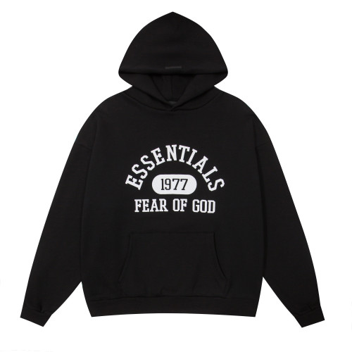 Fear of God Classic Logo Printed Hoodie Couple Fleece Casual Sweatshirt