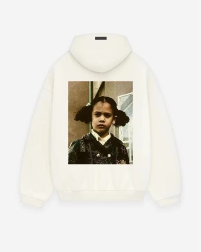 Fear of God Classic Letter Printed Hoodie Couple Versatile Fleece Casual Sweatshirt
