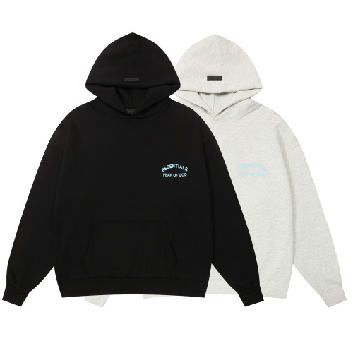 Fear of God Classic Logo Printed Hoodie Unisex Fleece Casual Sweatshirt