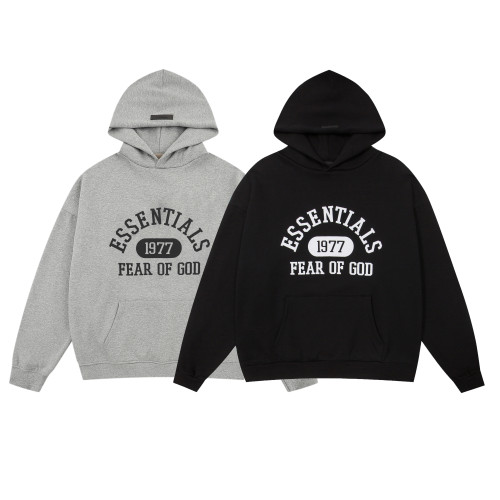 Fear of God Classic Logo Printed Hoodie Couple Fleece Casual Sweatshirt