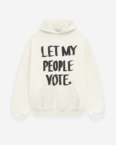 Fear of God Classic Letter Printed Hoodie Couple Versatile Fleece Casual Sweatshirt