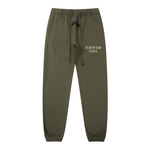 Fear of God New Classic Logo Printed Couple Fleece Casual Sports Pants