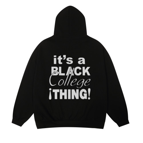 Fear of God Classic Letter Title Printed Hoodie Couple Versatile Fleece Casual Sweatshirt