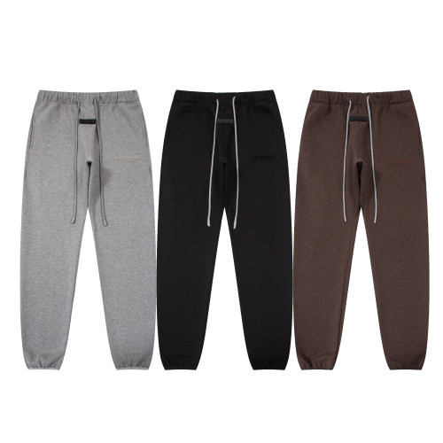 Fear of God Classic Offset Logo Sanitary Pants Couple Versatile Fleece Casual Sports Pants
