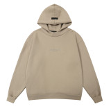 Fear of God Classic Unisex Logo Embossed Casual Loose Fleece Hoodie