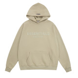 Fear of God Classic Unisex Logo Embossed Casual Loose Fleece Hoodie