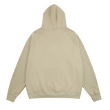 Fear of God Classic Unisex Logo Embossed Casual Loose Fleece Hoodie