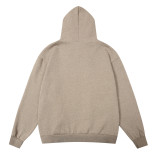 Fear of God Classic Unisex Logo Embossed Casual Loose Fleece Hoodie