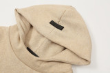 Fear of God Classic Unisex Logo Embossed Casual Loose Fleece Hoodie