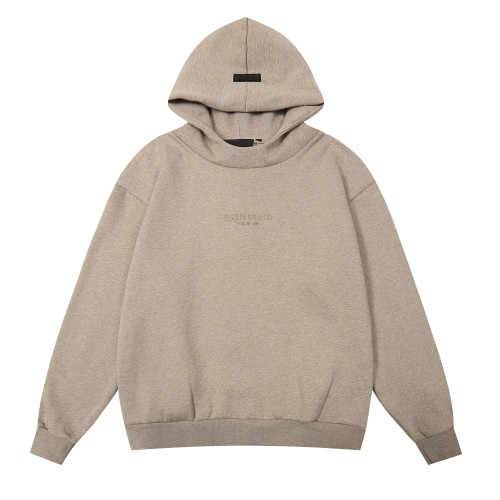 Fear of God Classic Unisex Logo Embossed Casual Loose Fleece Hoodie