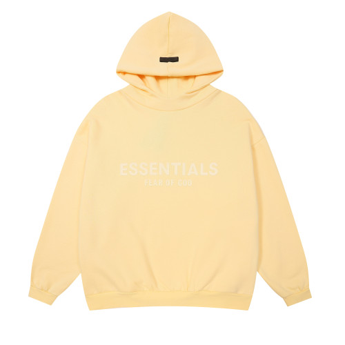 Fear of God New Fashion Couple Offset Logo Casual Loose Fleece Hoodie