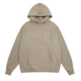Fear of God Classic Unisex Logo Embossed Casual Loose Fleece Hoodie