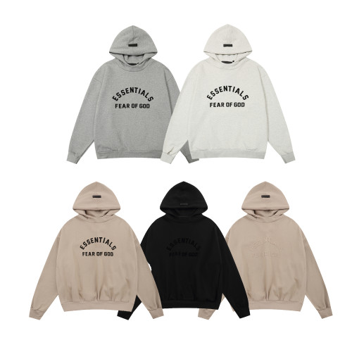 Fear of God Classic Unisex Logo Printed Casual Loose Fleece Hoodie