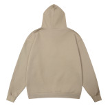 Fear of God Classic Unisex Logo Embossed Casual Loose Fleece Hoodie