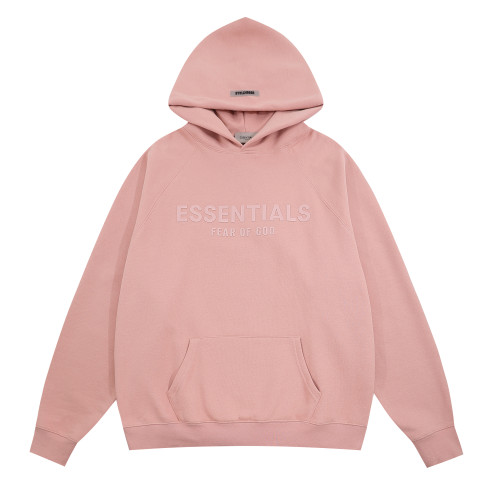 Fear of God Classic Unisex Logo Embossed Casual Loose Fleece Hoodie