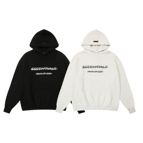 Fear of God New Fashion Couple Graffiti Logo Line Printing Casual Loose Hoodie