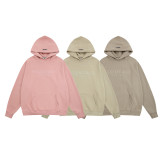 Fear of God Classic Unisex Logo Embossed Casual Loose Fleece Hoodie