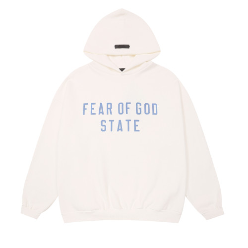 Fear of God New Unisex Fashion Offset Logo Fleece Casual Hoodie