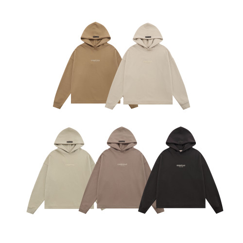 Fear of God Classic Unisex Logo Printed Casual Loose Fleece Hoodie