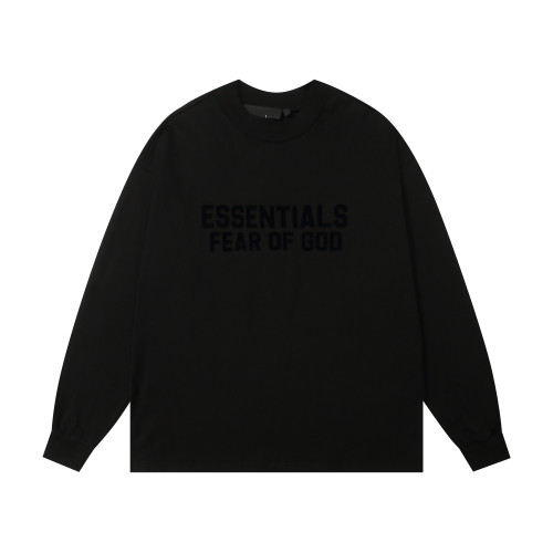 Fear of God New Classic Logo Printed Round Neck Long Sleeve T-shirt