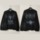 Fear of God New High Street Notre Dame Church Cross Stone Tablet Printed Water Washed Long Sleeve T-shirt
