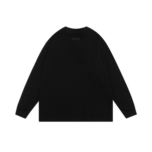 Fear of God New Classic Logo Printed Round Neck Long Sleeve T-shirt