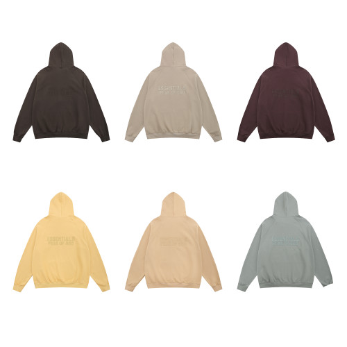 Fear of God Unisex Classic Logo Printed Zipper Hoodie Coat