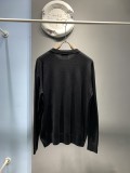 Prada New Classic Logo Jacquard Wool Round Neck Sweater
