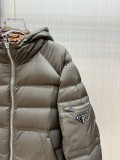 Prada New Classic Couple Metal Logo Down Jacket