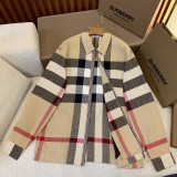Burberry New Classic Checkered Wool Zipper Jacket