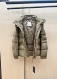 Moncler New Classic Couple Mist Matte Hooded Down Jacket