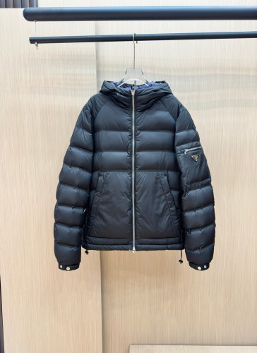 Prada New Classic Couple Metal Logo Down Jacket