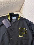 Prada New Fashion Embroidered Paddle Baseball Jacket