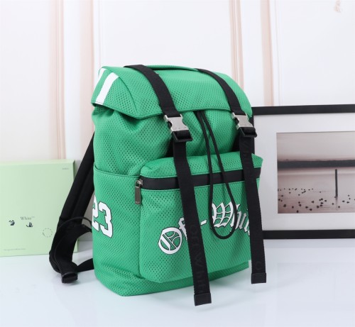 Off White Classic Unisex Fashion Casual Backpack Size:27×48×14CM