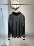 Fendi New Fashion Color Contrasting Multi layered Shirt Collar Sweater