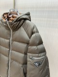 Prada New Classic Couple Metal Logo Down Jacket