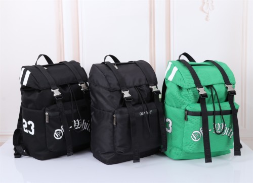 Off White Classic Unisex Fashion Casual Backpack Size:27×48×14CM