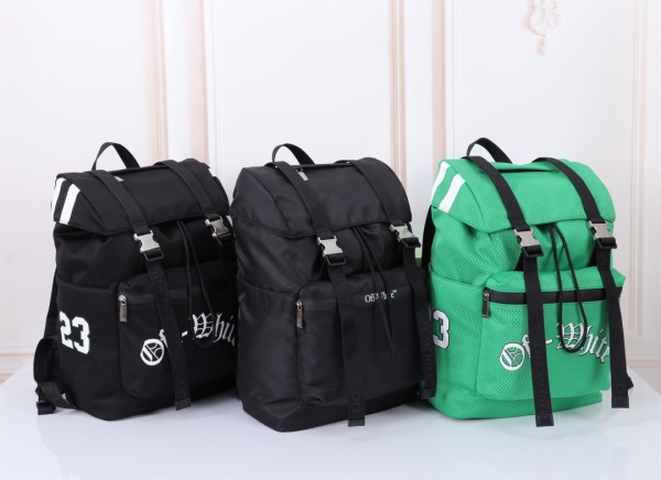 Off White Classic Unisex Fashion Casual Backpack Size:27×48×14CM