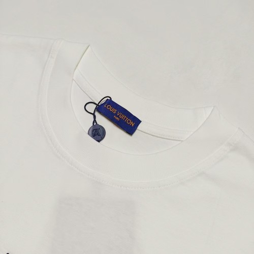 Louis Vuitton Unisex Classic Hot Diamond Logo Casual Short Sleeve T-shirt