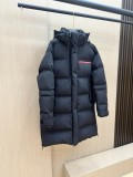 Prada New Couple Logo Long Down Jacket