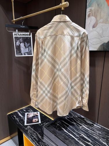 Burberry Classic War Horse Embroidered Checkered Long Sleeve Shirt