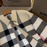 Burberry New Classic Checkered Wool Zipper Jacket