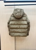 Moncler New Classic Couple Mist Matte Hooded Down Jacket
