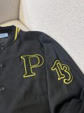 Prada New Fashion Embroidered Paddle Baseball Jacket