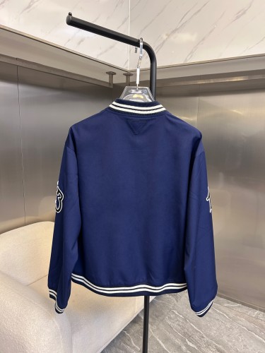 Prada New Fashion Embroidered Paddle Baseball Jacket