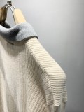 Fendi New Fashion Color Contrasting Multi layered Shirt Collar Sweater