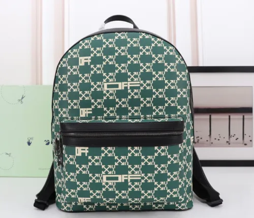Off White Classic Arrows Print Unisex Fashion Backpack Size:31×40×13 CM