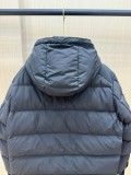 Moncler New Classic Couple Mist Matte Hooded Down Jacket